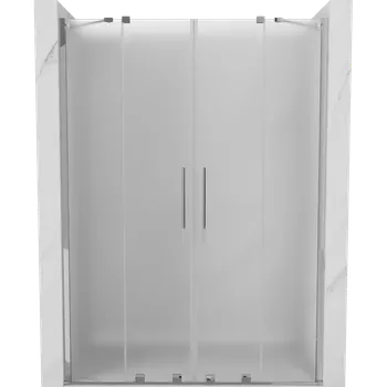 Sprchové dveře Mexen Velar Duo posuvné sprchové dveře 140 cm, matné, chrom - 871-140-000-32-01 Sprchové dveře