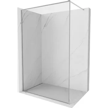 Mexen Kioto-F sprchová stěna Walk-in s rámem 130 x 202 cm, transparentní 8 mm, chrom - 800-130-104-01-00 Sprchové stěny