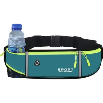 turistický batoh Sportovní běžecká ledvinka s držákem na láhev voděodolná kapsa běh cyklistika fitness jogging lehké pohodlné nošení modrá