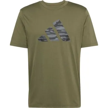 Pánské tričko adidas M C CAMO LOGO TEE M Khaki, Tmavě šedá, Šedá