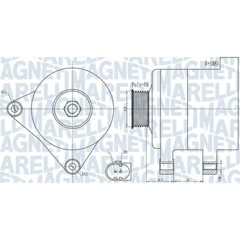 Autoelektrika generátor MAGNETI MARELLI 063731985010