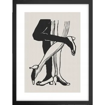 Obraz Obraz plakát v černém rámu do obýváku 30x40 nohy foto plakáty na zeď