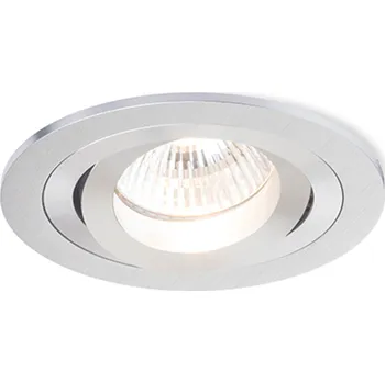 Bodové svítidlo PASADENA GU10 R zápustná česaný hliník 230V LED GU10 7W