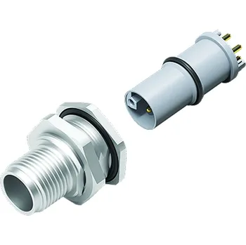 Elektrická zásuvka Binder 99 0641 10 05 Konektor M12 pro montáž na panel, kontakty: M16x1,5, nestíněný, THR, IP67, upevnění zepředu