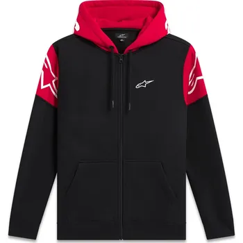 Pánské oblečení ALPINESTARS mikina VELOCITY HOODIE černá/červená - L