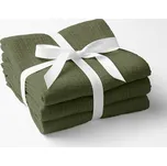 Mušelínová utěrka Nature MSN-022 Tmavá olivově zelená - sada 3 ks