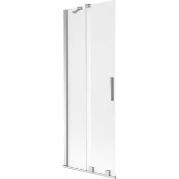 Vanová zástěna Mexen Velar dvoukřídlá zasouvací vanová zástěna 70 x 150 cm, matné sklo, chrom - 896-070-000-31-01 Vanové zástěny