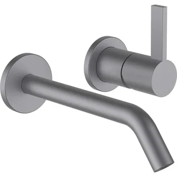 Vodovodní baterie Kartell by Laufen - umyvadlová podomítková baterie, inox kartáčovaná ocel H3113360901201