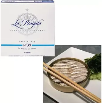 konzervovaná ryba Sardinky v olivovém oleji 30/35, N39 130 g La Brújula