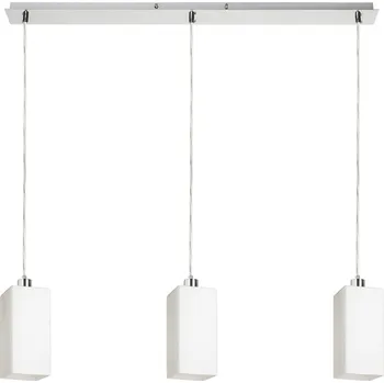 LIZ III 80 závěsná opálové sklo/matný nikl 230V LED E27 3x15W