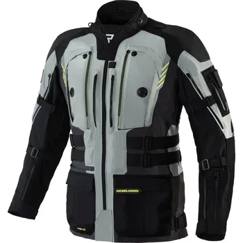 Moto bunda REBELHORN bunda PATROL grey/black/fluo yellow - XL