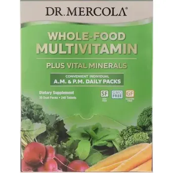 Zdraví Multivitamín pro dospělé, Whole Food Daily Packs, 240 tablet Dr. Mercola