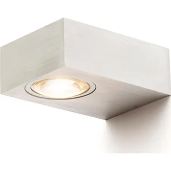Venkovní osvětlení KORSO II nástěnná česaný hliník 230V LED 2x3W 120° IP54 3000K