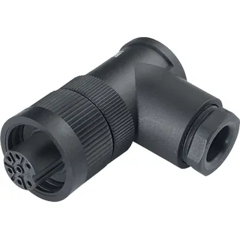 Binder 99 4222 215 04 RD24 Samice úhlového konektoru, kontakty: 3+PE, 10,0-12,0 mm, nestíněný, šroubovací svorka, IP67, UL, ESTI+, VDE, PG 13.5