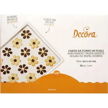 Pečicí papír Papír na pečení Decora 40 cm x 30 cm bílý