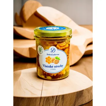 DobroLádovna Vlašské ořechy v medu 210 g