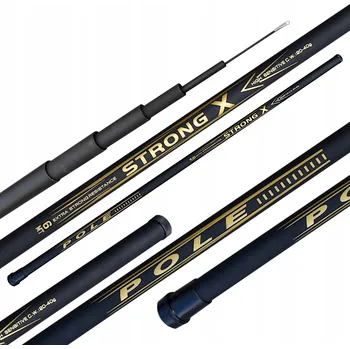 Rybářský prut Prut POLE PRUT na splávek STRONG X 600 výhoz 20-40 g 6 m ČERNÝ