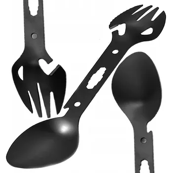 Příbor TURISTICKÁ SADA PŘÍBORŮ NŮŽ LŽÍCE VIDLIČKA SPORK OTVÍRÁK KLÍČ