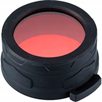 Filtr pro svítilnu Nitecore NFR50, nárazuvzdorný, červený