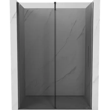 Sprchové dveře Mexen Velar posuvné sprchové dveře 140 cm, grafitové, kartáčovaný gun gray - 871-140-000-41-66 Sprchové dveře