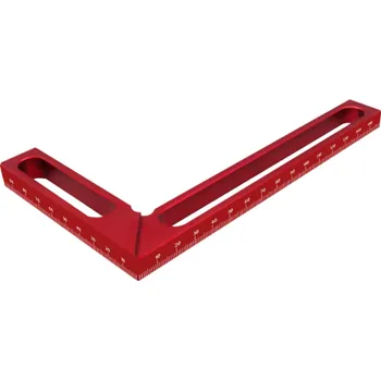 Úhloměr Úhelník na práci se dřevem 16 x 9,6 cm Hliníkový pravítkový úhelník Tesařský nástroj Měření a značení úhlů Dřevoobráběcí pomůcka