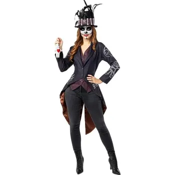 Karnevalový kostým Funiglobal - Kostým voodoo kostlivce pro ženy - M