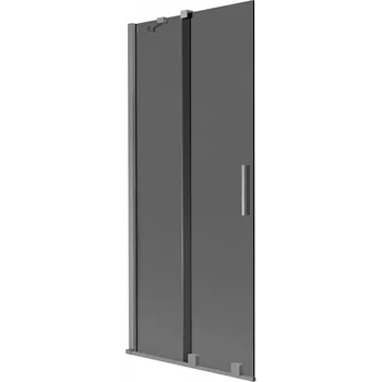 Vanová zástěna Mexen Velar vanová zástěna 2křídlová posuvná 85 x 150 cm, grafit, gun metal - 896-085-000-41-95 Vanové zástěny