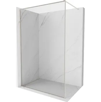 Mexen Kioto-F sprchová stěna Walk-in s rámem 65 x 202 cm, transparentní 8 mm, kartáčovaný nikl - 800-065-104-97-00 Sprchové stěny