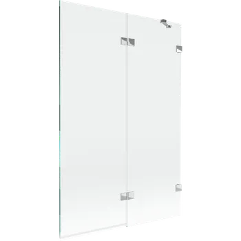 Vanová zástěna Mexen Lunar sprchová zástěna dvoukřídlá pravá 120 x 150 cm, transparentní, chrom - 897-120-100-01-00-P Vanové zástěny
