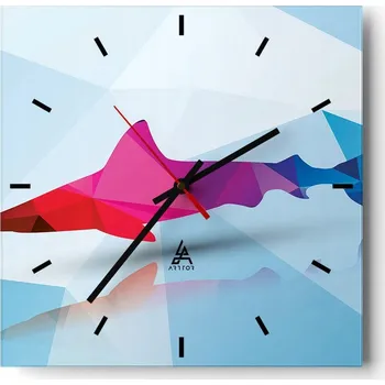 Hodiny Nástěnné hodiny do kuchyně 30x30 Zvířata Stylové hodiny na skle Loft Tiché