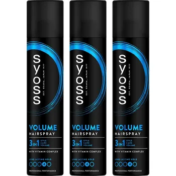 Stylingový přípravek Syoss Volume Lak na vlasy pro objem - silný 300ml x3