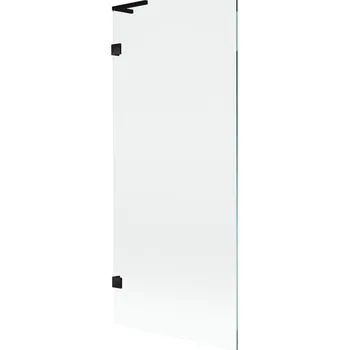 Vanová zástěna Mexen Lunar L vanová zástěna 1-křídlová 80 x 150 cm, průhledná, černá - 897L-080-000-70-00 Vanové zástěny