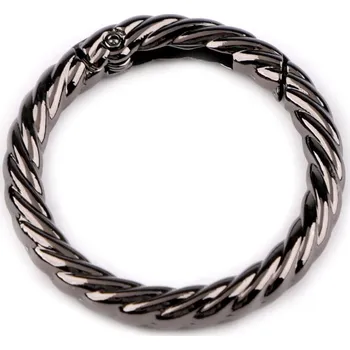 Karabina kulatá ozdobná Ø32 mm, barva 3 nikl černý