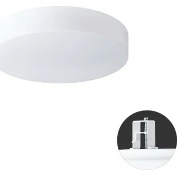 Koupelnové svítidlo OSMONT DEL65581 DELIA V1 stropní/nástěnné plastové polovestavné svítidlo bílá IP44 4000 K 13W LED HF