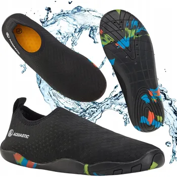 Boty do vody Boty do vody AQUASTIC Panam černé, velikost 42, BAREFOOT konstrukce
