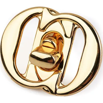 Sada zapínání na kabelku 36x47 mm, barva 2 zlatá klasik