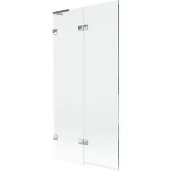 Vanová zástěna Mexen Lunar L vanová zástěna 2-dílná levá 90 x 150 cm, transparentní, chrom - 897L-090-100-01-00-L Vanové zástěny