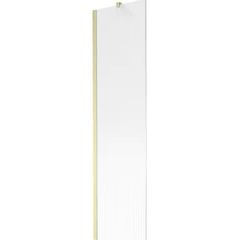 Vanová zástěna Mexen Next vanová zástěna 1-křídlová 50 x 150 cm, pruhy, zlatý kartáčovaný - 895-050-000-00-09-55 Vanové zástěny