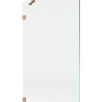 Vanová zástěna Mexen Lunar jednokřídlá vanová zástěna 100 x 150 cm, transparentní, kartáčovaná měď - 897-100-000-65-00 Vanové zástěny