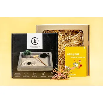 Bytová dekorace Gardners Dárková sada pro učitele "Hoďte se do klidu" Tillandsie, kykatka