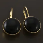 Goldpoint Zlaté náušnice velký černý Onyx Váha: 8.45 g