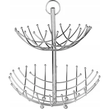 Obraz Koš na ovoce kovový stříbrný