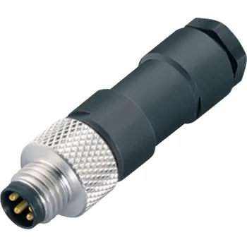 Elektrický konektor Binder 99 3383 00 04 Kabelový konektor M8 samec, kontakty: 4, 3,5-5,0 mm, nestíněný, pájený, IP67, UL