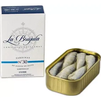 konzervovaná ryba Sardinky v olivovém oleji 12/15, N30 118 g La Brújula