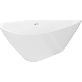 Vana Mexen Lotos volně stojící vana 170 x 75 cm, bílá, přepad kartáčovaný nikl - 52051707700-97 Volně stojící vany