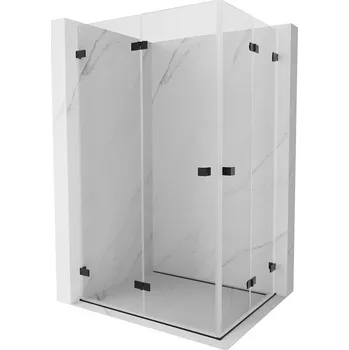 Mexen Lunar-F Duo skládací sprchový kout 90 x 80 cm, transparentní, černá - 836-090L-080P-70-00 Sprchové kouty