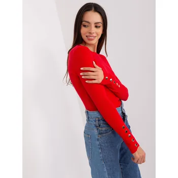 Dámský svetr PM SW PM685 jumper.39P červená S/M