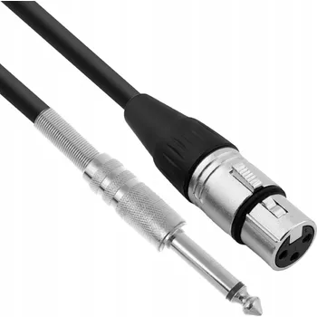 Audio kabel XLR kabel – 6,3 mm jack The Sssnake SMP10BK 10 m
