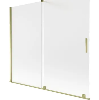 Vanová zástěna Mexen Velar paravan vany 2-křídlový posuvný 180 x 150 cm, mráz, zlatý - 896-180-000-31-50 Vanové zástěny