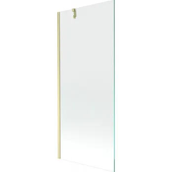 Vanová zástěna Mexen Next vanová zástěna 1-křídlová 80 x 150 cm, transparentní, zlatá kartáčovaná - 895-080-000-00-00-55 Vanové zástěny